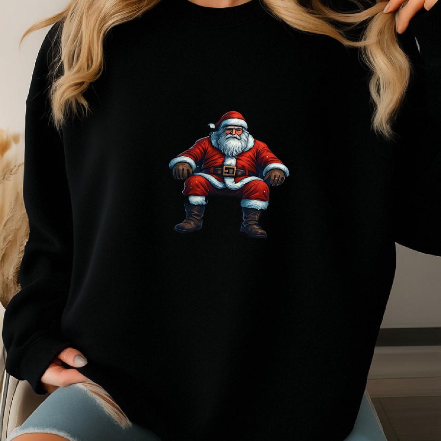 The King Returns Santa Sweatshirt, Ice Throne Christmas Pullover, Gothic Holiday Hoodie, Winter Santa Gift Sweater Sweatshirt