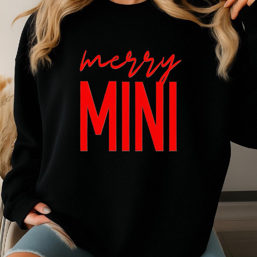 Merry Mini Christmas Sweatshirt, Mini Claus Christmas Sweatshirt, Christmas Family Matching, Merry Christmas Family Shirt, Christmas Party Sweatshirt