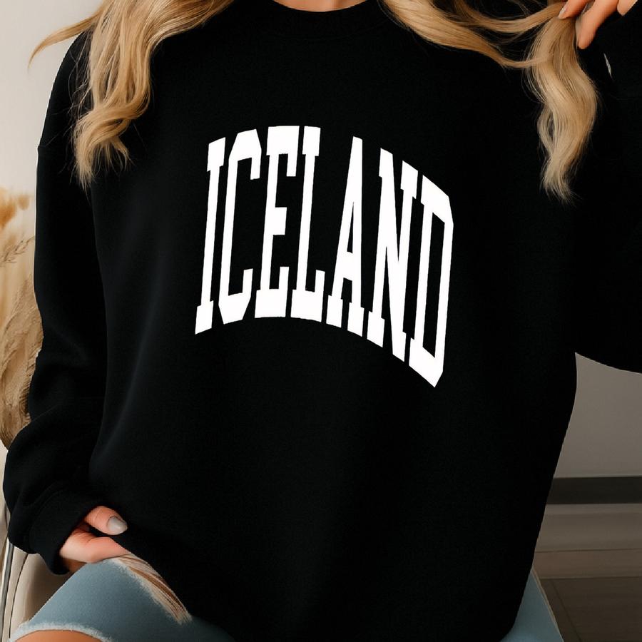 Iceland Sweatshirt, Iceland Gift, Iceland Sweater, Crewneck Sweatshirt, Travel Sweatshirt, Gift For Her Sweatshirt