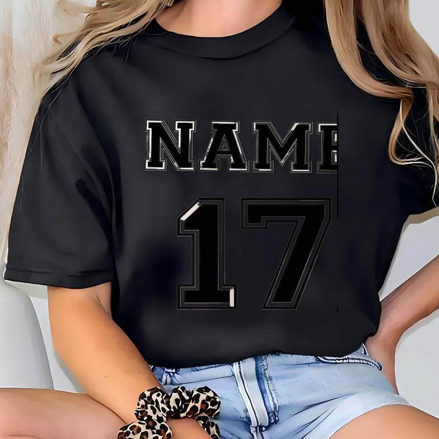 Custom Team Name Jersey Tshirt,custom Sports Shirt With Name And Number, Personalized Sports Tee, Tsf266 T-shirt