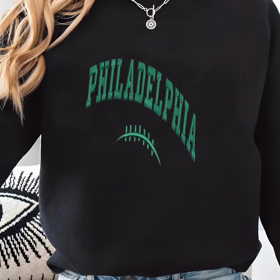 Philadelphia Football Quarter-zip Sweatshirt: Cozy Game Day Pullover Sweatshirt