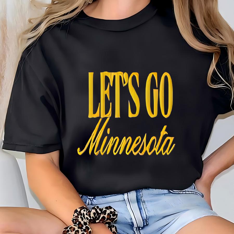 Let's Go Minnesota Football Hoodie -  T-shirt