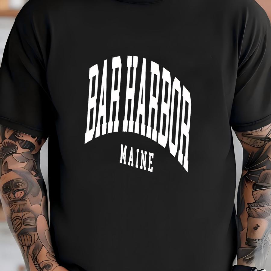 Bar Harbor Sweatshirt, Bar Harbor Maine, Gift For Her, Crewneck Sweatshirt, Travel Sweatshirt T-shirt