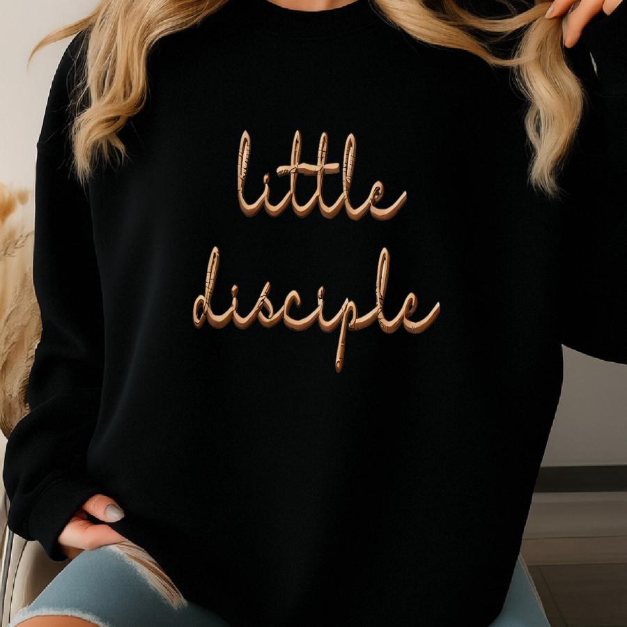 Little Disciple Baby Bodysuit, Pregnancy Baby Announcement Shirt, Religious Baby Bodysuit, Cute Raising Little Disciples Romper Sweatshirt
