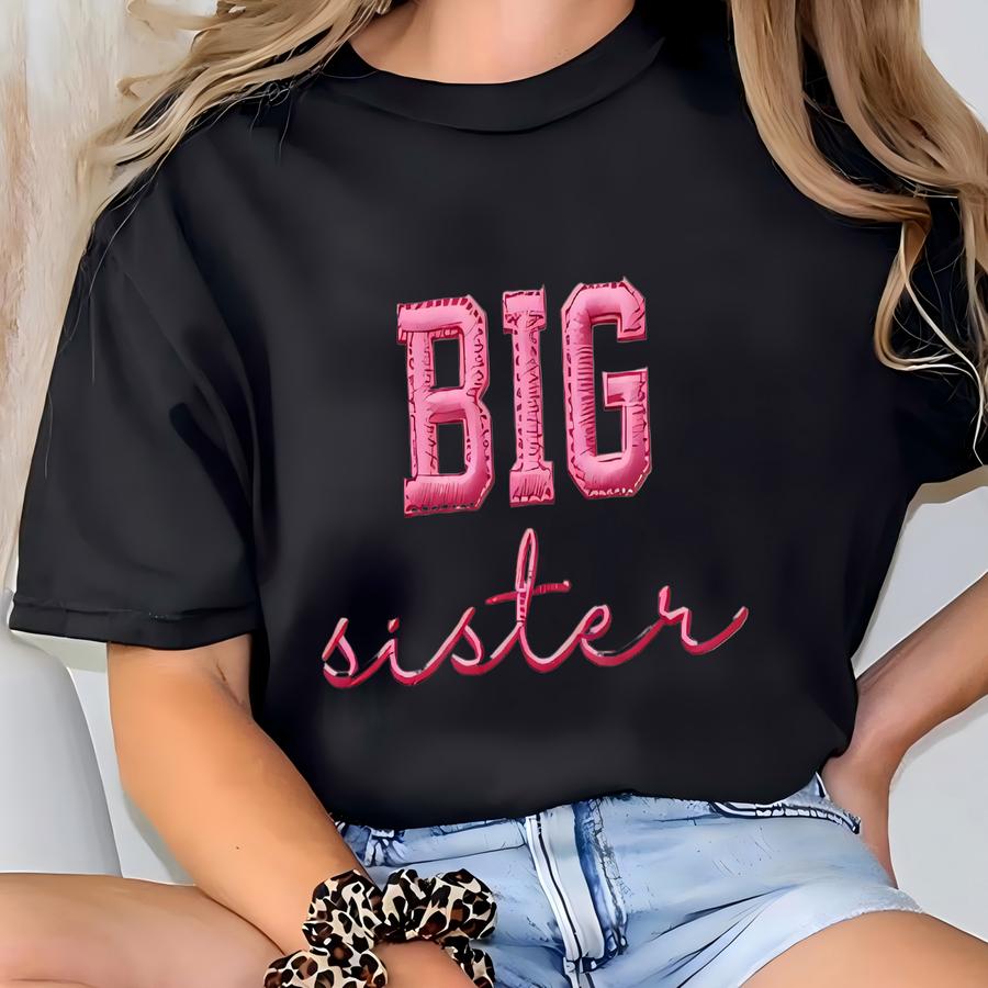 Big Sister Little Sister Baby Bodysuit, Cute Kids Matching Shirts, Pregnancy Announcement Family Outfit, Awesome Sibling Shirt T-shirt