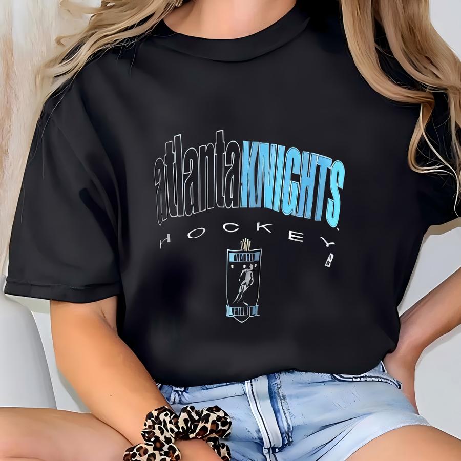 Vintage 1990s Atlanta Knights Hoodie/ Hockey/ M Sportswear Usa/ Size L T-shirt