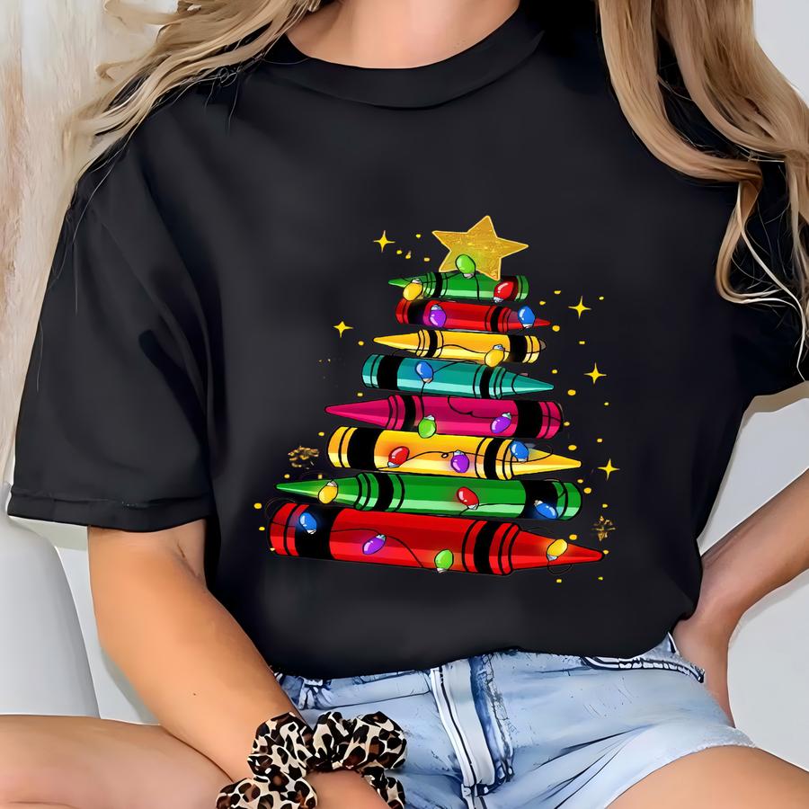 ® Christmas Pencil Tree Shirt, Teacher Holiday Gift T-shirt