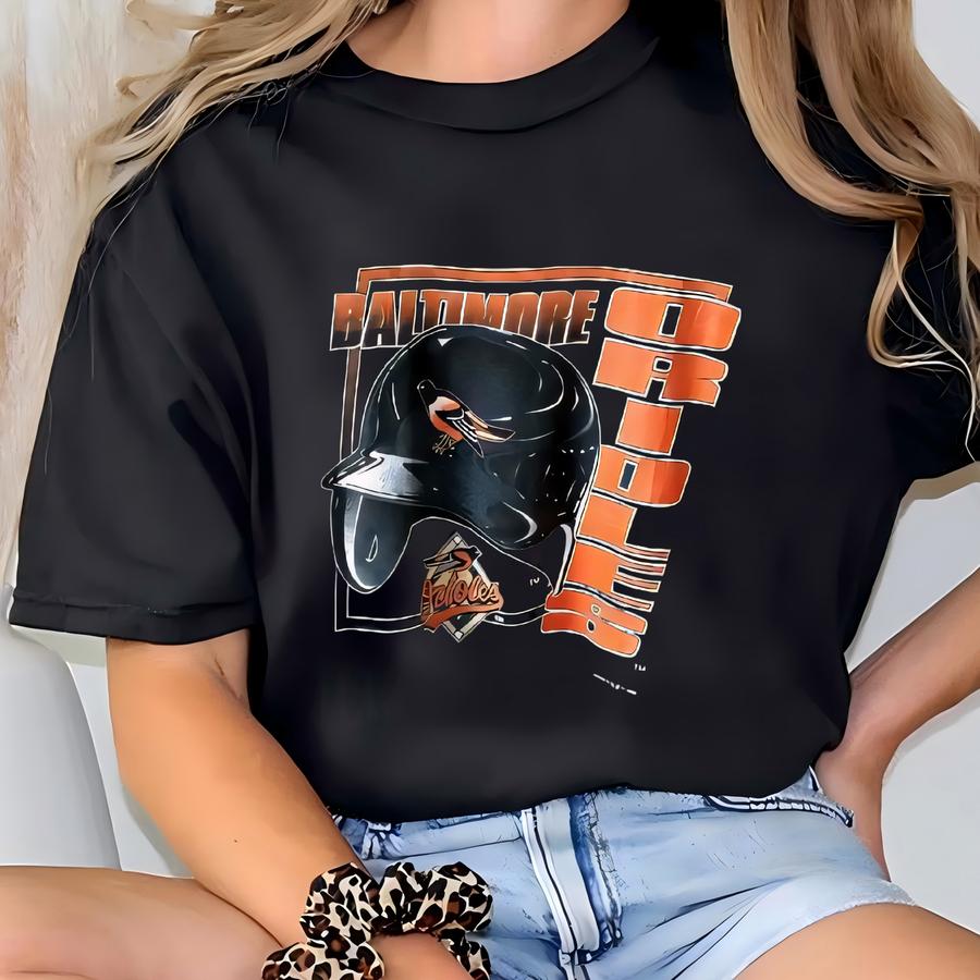 Vintage 1990s Baltimore Orioles Hoodie - Mlb- Logo 7 Usa/ Size L T-shirt