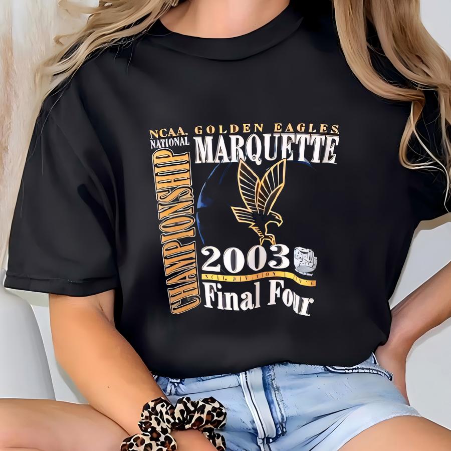 Vintage 2000s Marquette University - Golden Eagles Ncaa - Gear For Sport/ Size Xl T-shirt