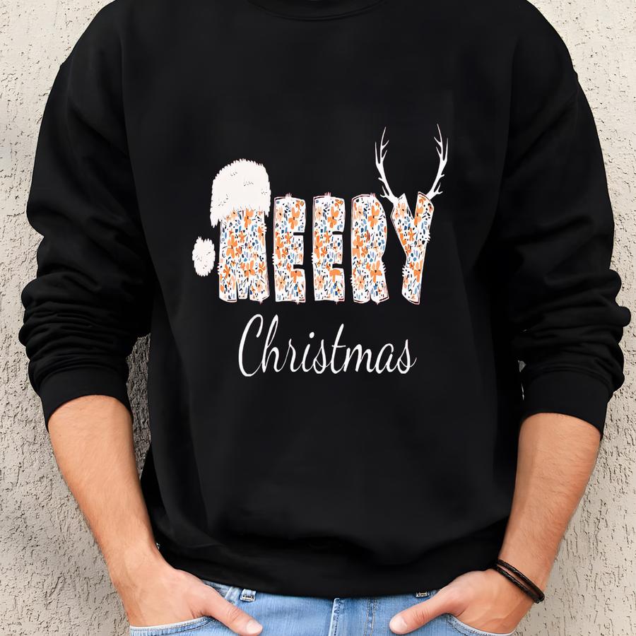 Merry Christmas Sweatshirt: Cozy Holiday Pullover, Festive Winter Gift Sweatshirt Sweatshirt Merry Christmas Sweatshirt: Cozy Holiday Pullover, Festive Winter Gift Sweatshirt Sweatshirt