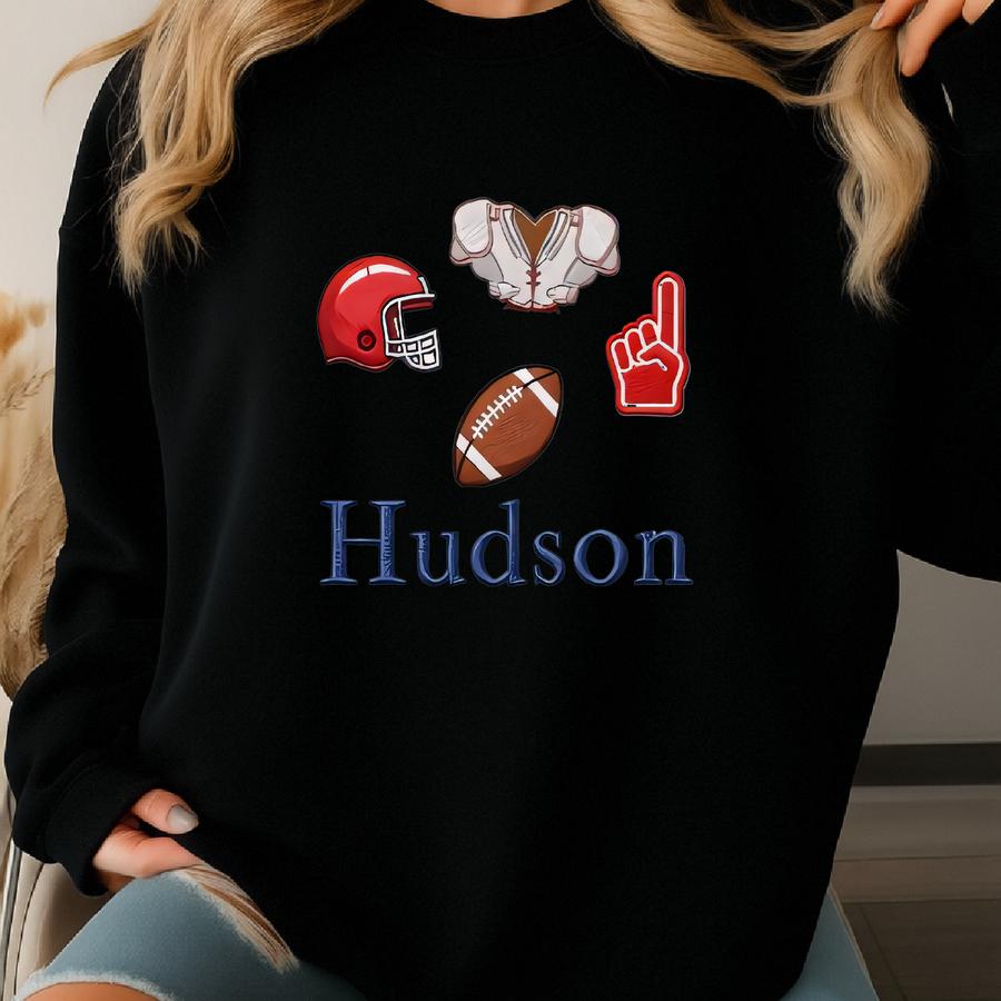 Personalized Name Football Baby Outfit, Sport Baby Outfit, New To The Football Club Bodysuit, Football Lover Shirts For Kids Sweatshirt