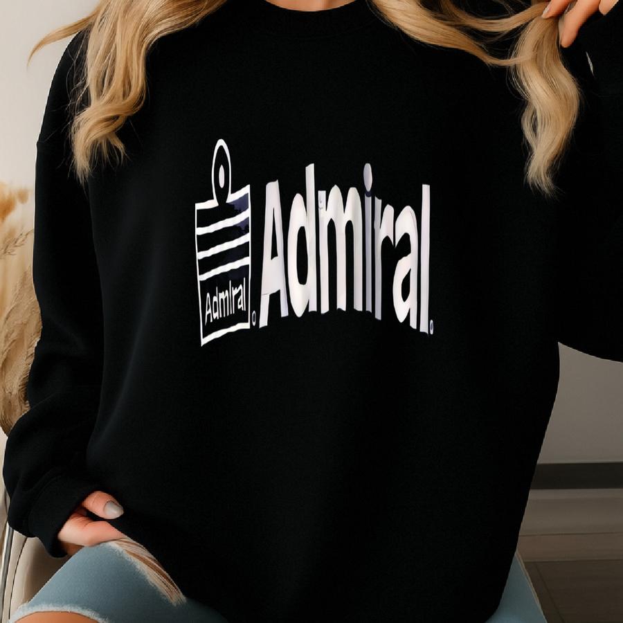 Vintage 90s Admiral Sweatshirt Crewneck Pullover Admiral Sportswear Football England Logo Blue Medium Sweatshirt