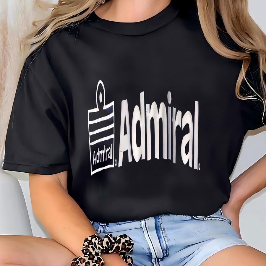 Vintage 90s Admiral Sweatshirt Crewneck Pullover Admiral Sportswear Football England Logo Blue Medium T-shirt