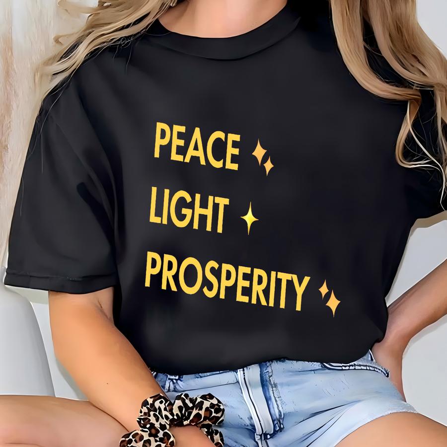 Diwali Peace Light Prosperity Shirt, Diwali Shirt, Festival Tee, Hindu Celebration Outfit Diwali Gift, Diwali Kids Tee T-shirt