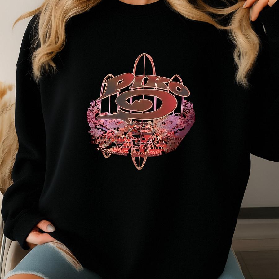 Vintage Piko Longboard Surfing Red Sweatshirt 90s Piko Hawaii Surfboarding Wear Surf Beach Crewneck Surfer Ocean Wave Sweater Size Xl Sweatshirt