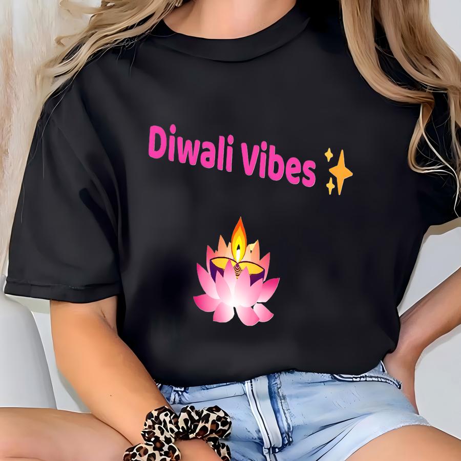 Diwali Vibes Shirt, Diwali Shirt, Festival Tee, Hindu Celebration Outfit Diwali Gift, Diwali Kids Shirt, Happy Diwali T-shirt