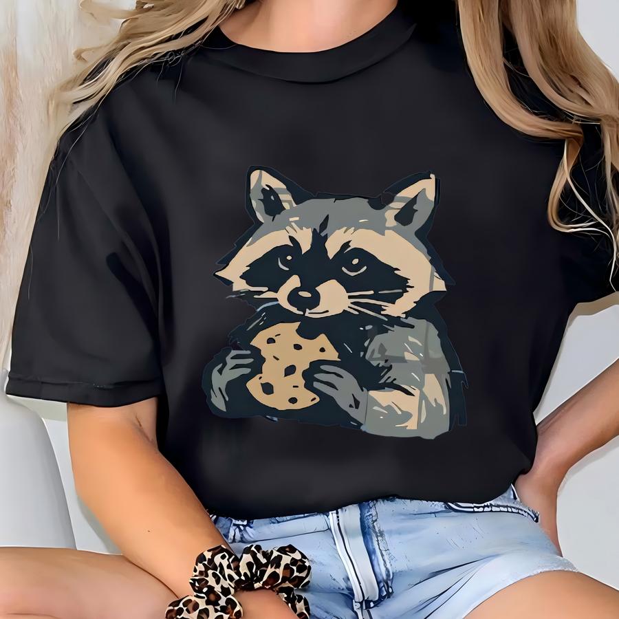 Raccoon I Require Snacks Shirt: Funny Goblincore Snack Animal Lover Gift Tee T-shirt