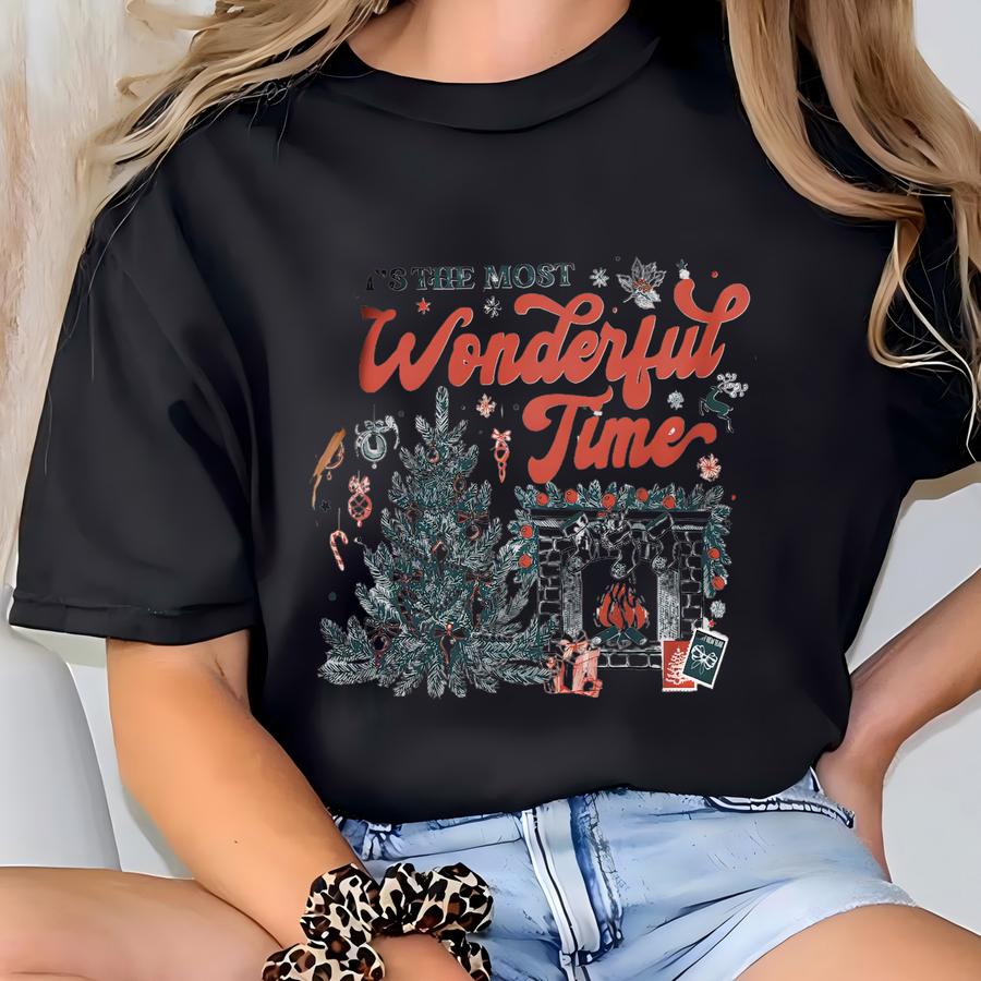 ® Christmas Time Shirt, It's The Most Wonderful Time Shirt, Christmas Shirt, Vintage Christmas Shirt T-shirt