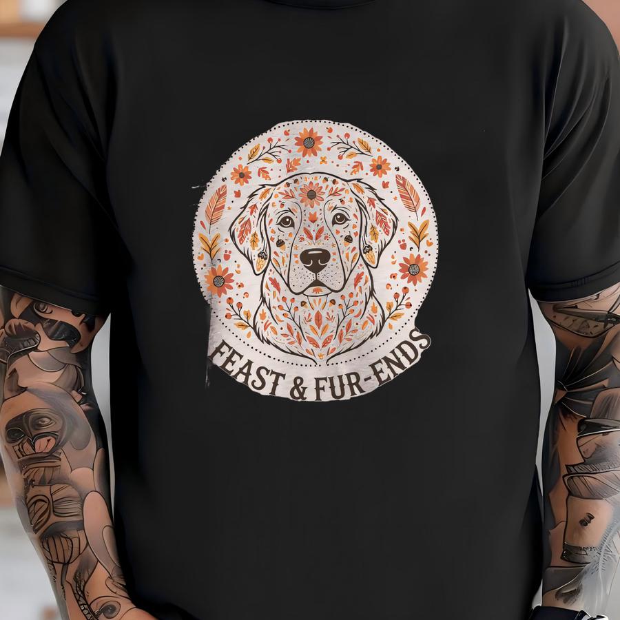 Thanksgiving Dog Lover Sweatshirt, Autumn Folk Boho Crewneck, Fall Season Jumper, Unisex Hoodie, Thanksgiving Apparel T-shirt