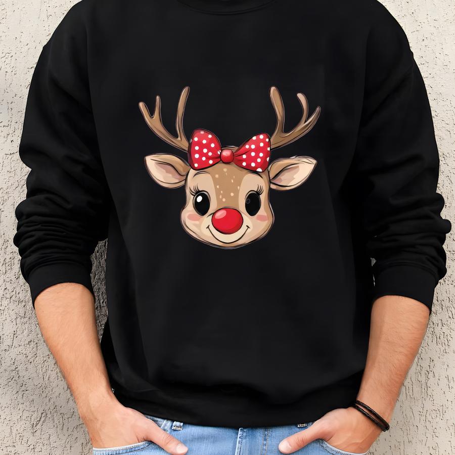 Christmas Kid Toddler Personalized Boy Girl Custom Name Reindeer Shirt, Kid Christmas Shirt, Christmas Shirt For Kids, Toddler Christmas Sweatshirt