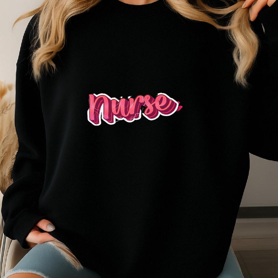 Nurse Sweatshirt, Hoodie, Leopard Print Lightning Bolt, Nurse Gift, Healthcare Apparel, Sweatshirt, Graphic Hoodie Sweatshirt