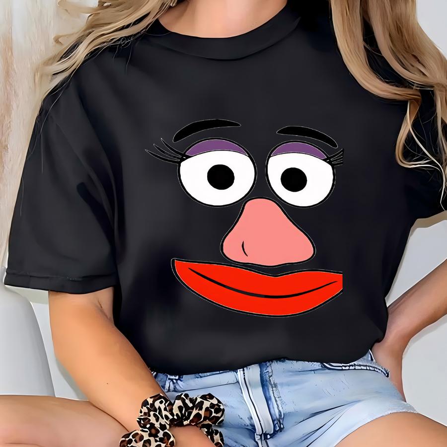 Personalized Mr. Mrs. Potato Head Couples Sweatshirt, Fall Family Matching Shirt, Funny Thanksgiving Tees, Potato Face Hoodie, Wedding Tee T-shirt