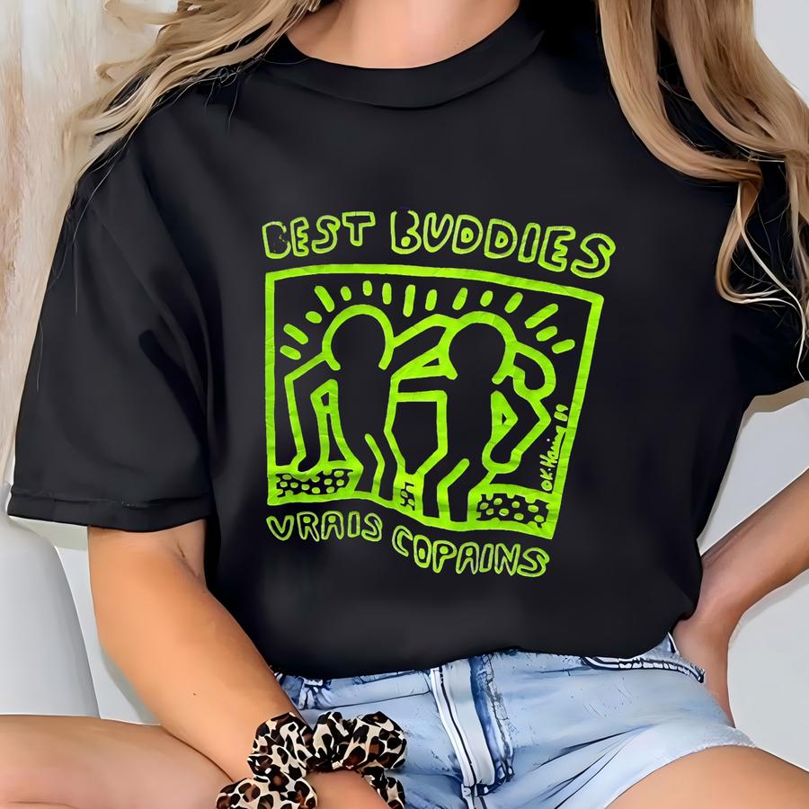 Vintage 2000s Keith Haring Art Tshirt Size M T-shirt