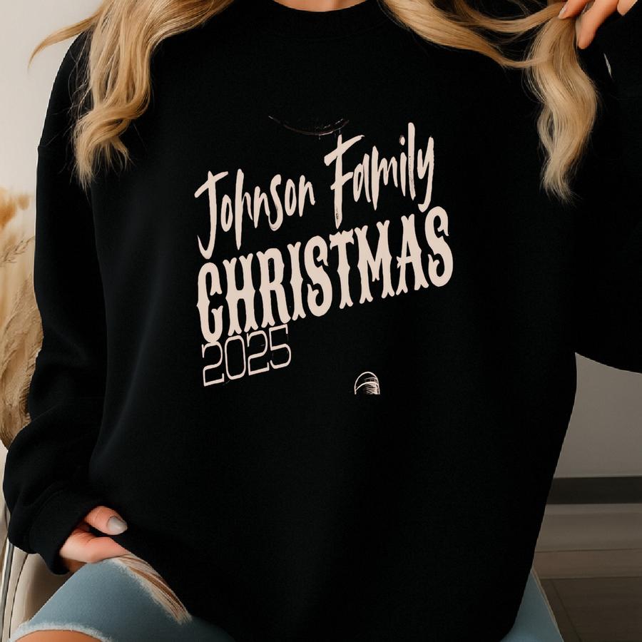 Farm Custom Matching Family Christmas Shirts: Personalized 2025 Ranch Group Holiday Outfits For Family Reunion Or Party Sweatshirt