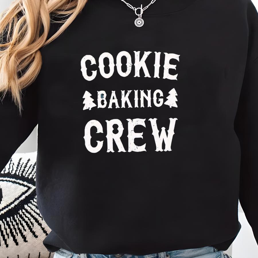 Cookie Baking Crew Shirt, ® Christmas Matching Family Tees, Unisex Garment-dyed T-shirt Sweatshirt