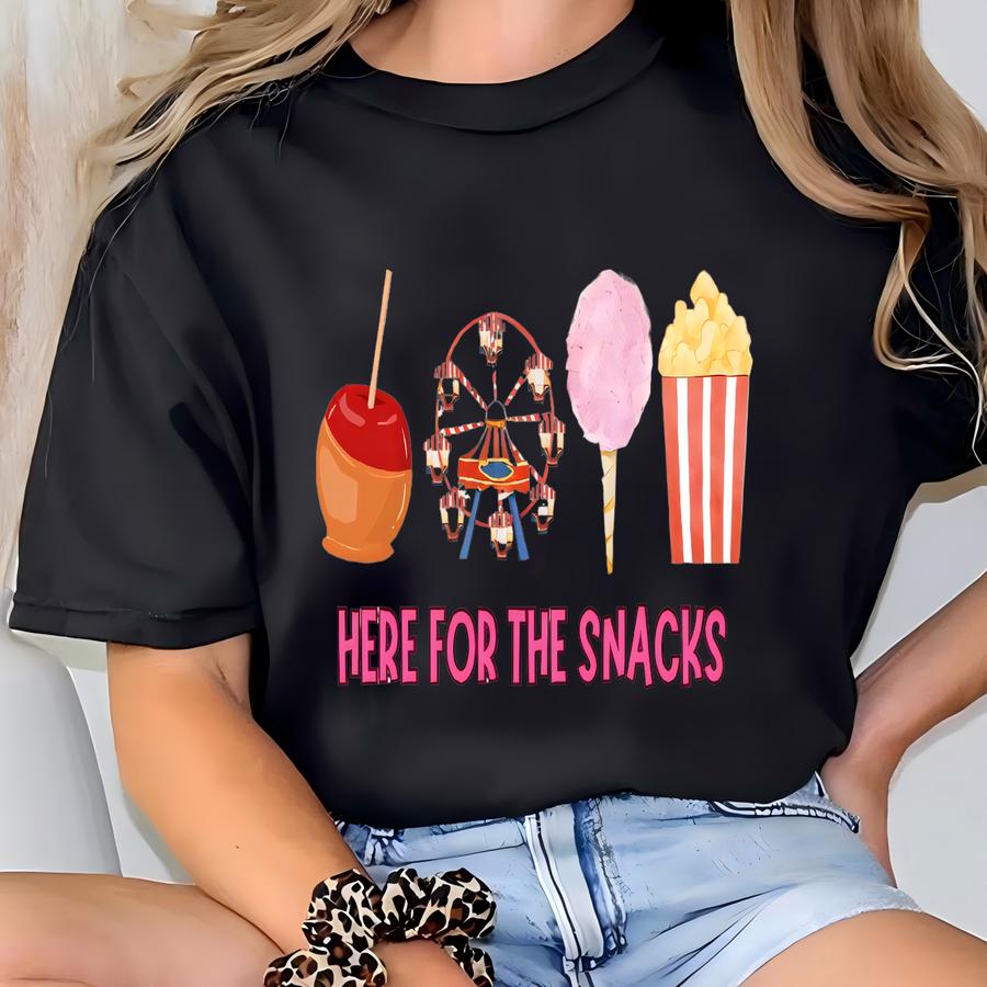 Fair Snacks Png Design: Carnival Treats Digital Download T-shirt