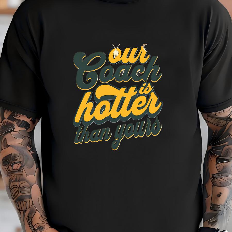 Our Is Hotter Than Yours Crewneck, Vintage Matt Lafleur Shirt, Retro Green Bay Football Shirt, Packer Shirt, Game Day Shirt T-shirt