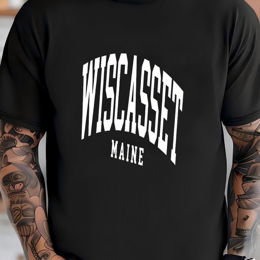 Wiscasset Sweatshrit, Wiscasset Maine, Crewneck Sweatshirt, Wiscasset Gift, Gift For Her, Travel Sweatshirt T-shirt