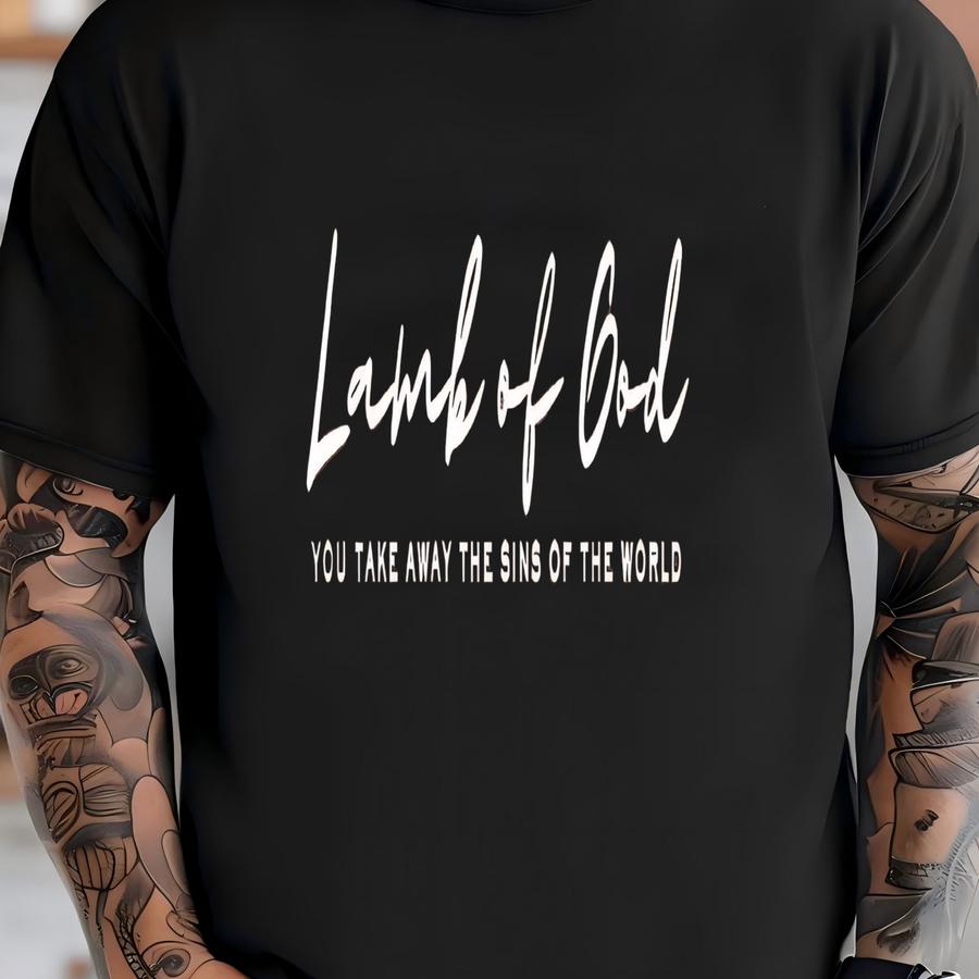 Catholic Women’s Hoodie | Lamb Of God Mass Prayer Tee | Eucharist Adoration Retreat Christian Gift T-shirt