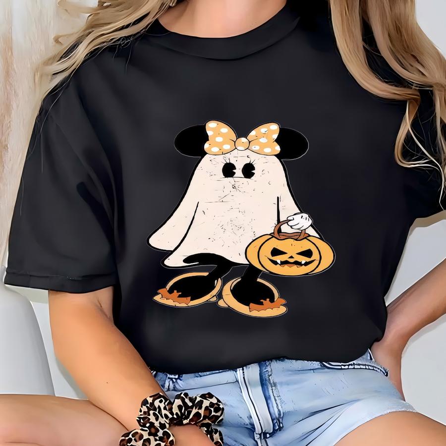 Retro  Halloween Couple Sweatshirt, Ghost Sweatshirt, Ghost Sweatshirt, Spooky Season Sweatshirt, Halloween T-shirt