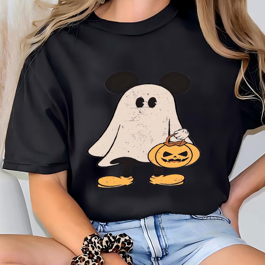 Retro  Halloween Couple Hoodie, Ghost Hoodie, Ghost Hoodie,spooky Season Hoodie, Halloween,halloween Matching T-shirt