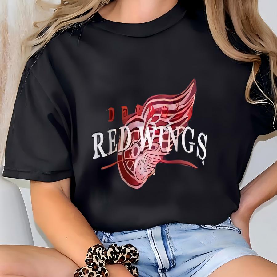 Vintage 90s Detroit Red Wings Sweatshirt - - / Size Xxl T-shirt