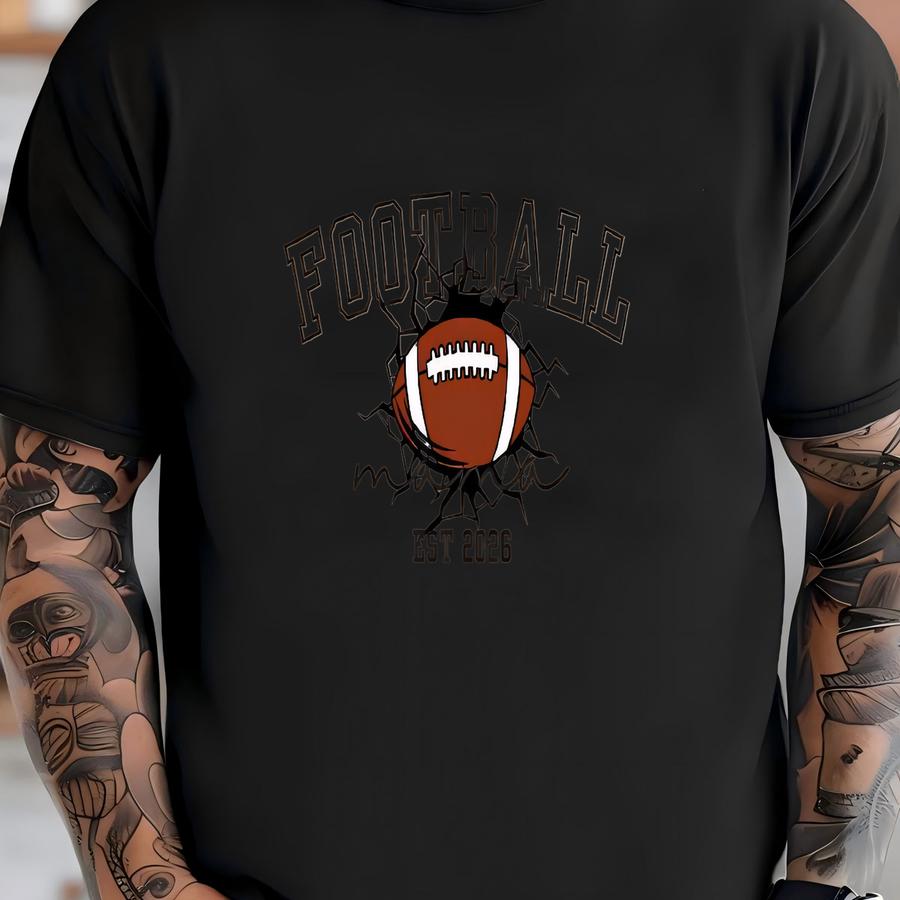 Football Mama Sweatshirt, Custom Sports Mom Crewneck, Game Day Pullover, Team Spirit Shirt, Cozy Fall Outfit, Personalized Mom Gift T-shirt