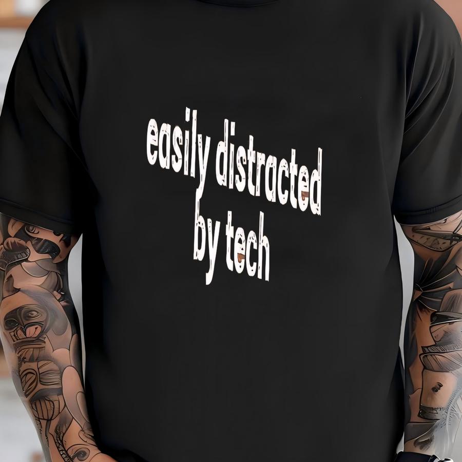 ® Easily Distracted By Tech Shirt, Radiologic Technologist Shirt, Rad Tech Gift, Radiology Nurse Tshirt, Radiographer Shirt T-shirt