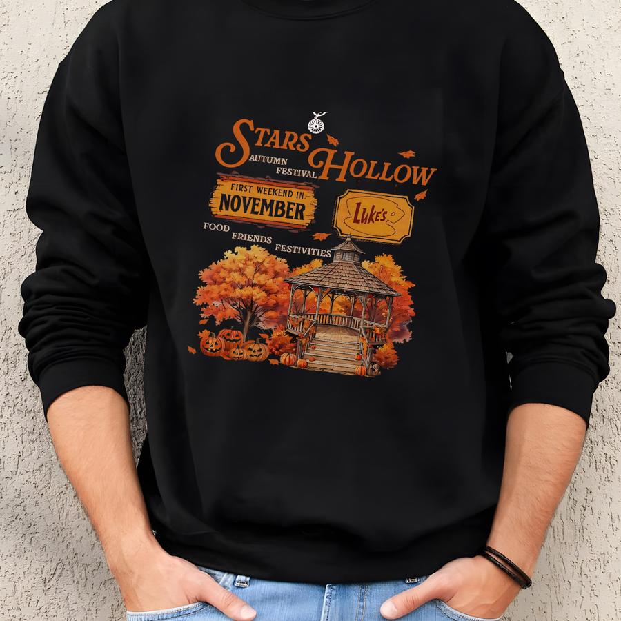 Stars Hollow Sweatshirt, Stars Hollow Where You Lead I Will Follow Shirt, Vintage Style Lukes Diner Sweatshirt, Annual Autumn Festival Sweatshirt