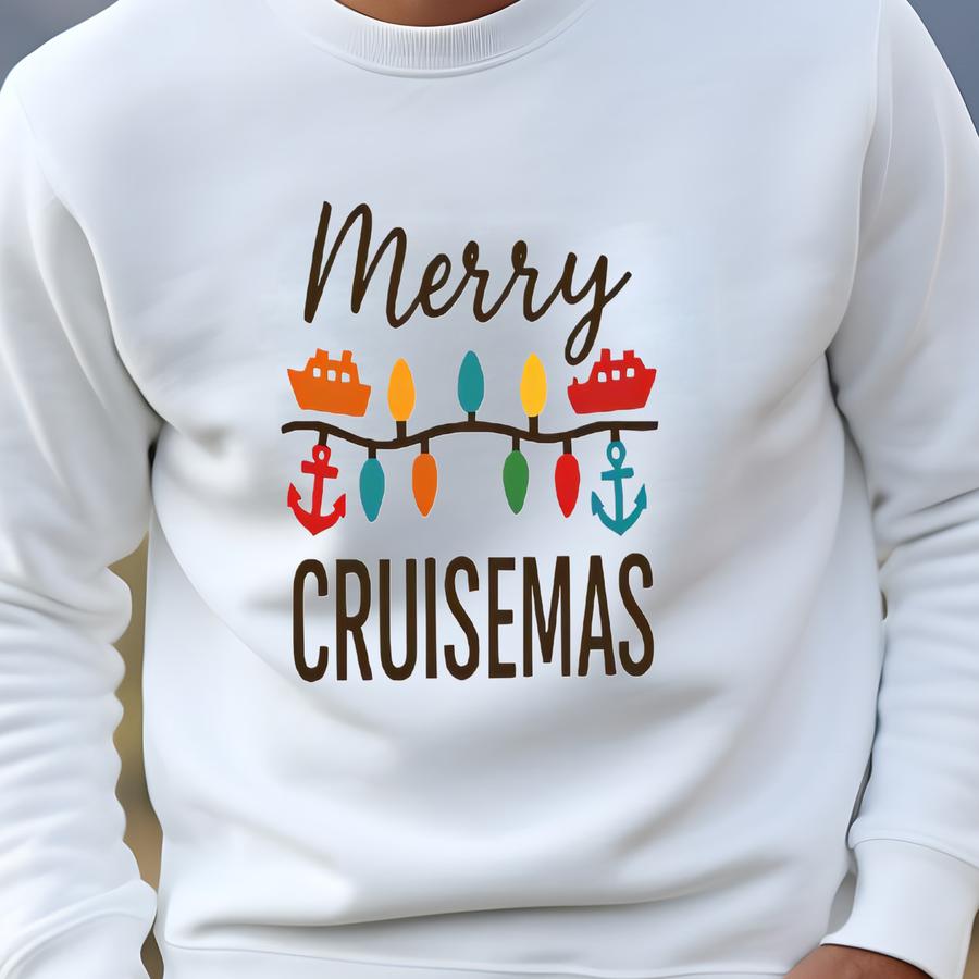 Merry Cruisemas Lights Shirt, Cruise Family Matching Tees, Christmas Vacation T-shirt, Xmas Holiday Top Sweatshirt Merry Cruisemas Lights Shirt, Cruise Family Matching Tees, Christmas Vacation T-shirt, Xmas Holiday Top Sweatshirt