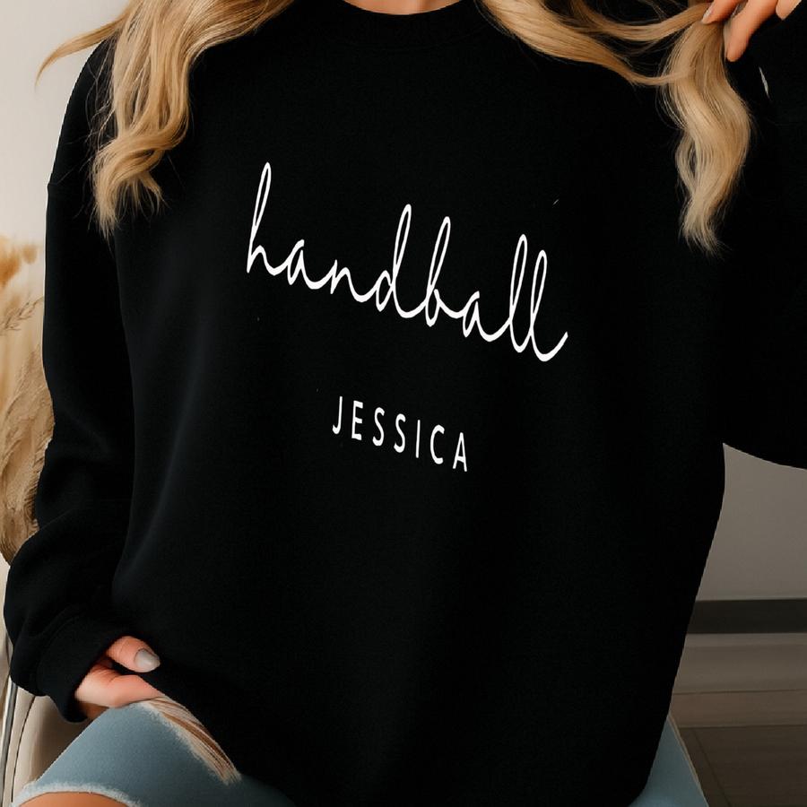Personalized Handball Shirt, Sweatshirt, Hoodie, Long Sve, Tank Top Gift, Custom Handball , School Handball Team Sweatshirt