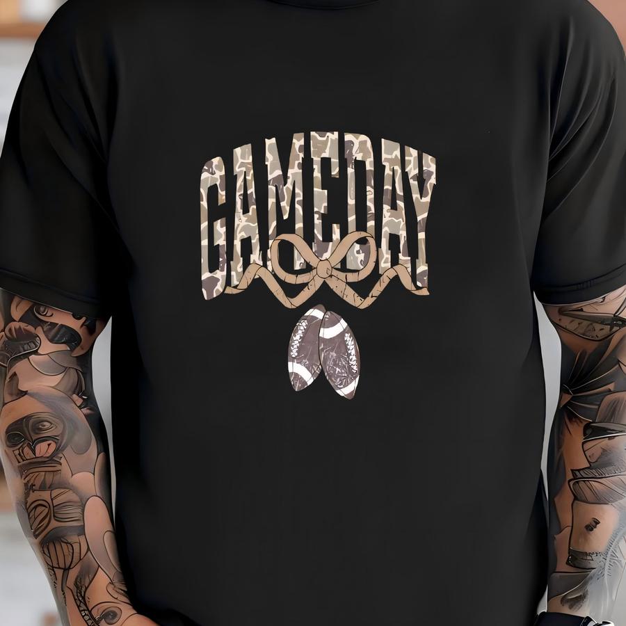 Camo Gameday Football Sweatshirt T-shirt