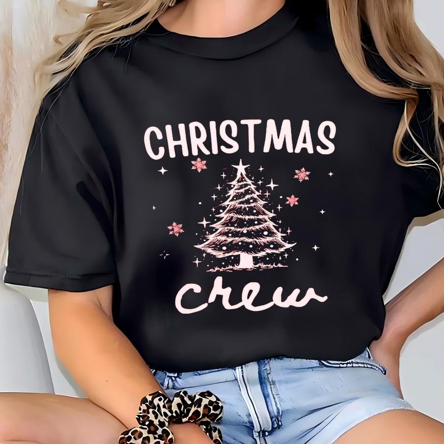 Christmas Crew Shirt Matching Family Christmas Shirts Holiday Group Outfit Xmas Morning Outfit Tees Funny Family Christmas Tshirts Christmas T-shirt