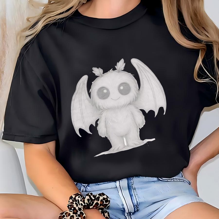 Cute Mothman Hoodie | Cryptid Sweatshirt With Adorable Monster Design | Gift For Fans T-shirt