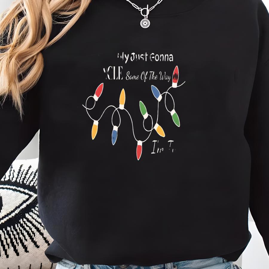 © Probably Just Gonna Jingle Some Of The Way Christmas Shirt, Funny Holiday Tee, Cute Tired Christmas Jingle Song Top Sweatshirt