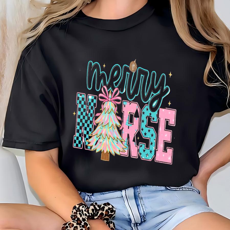 Christmas Nurse Shirt, Rn Hoodie For Women, Registered Nurse Life Tee, Nurse Praconer Graduation, Nursing Team Shirts T-shirt