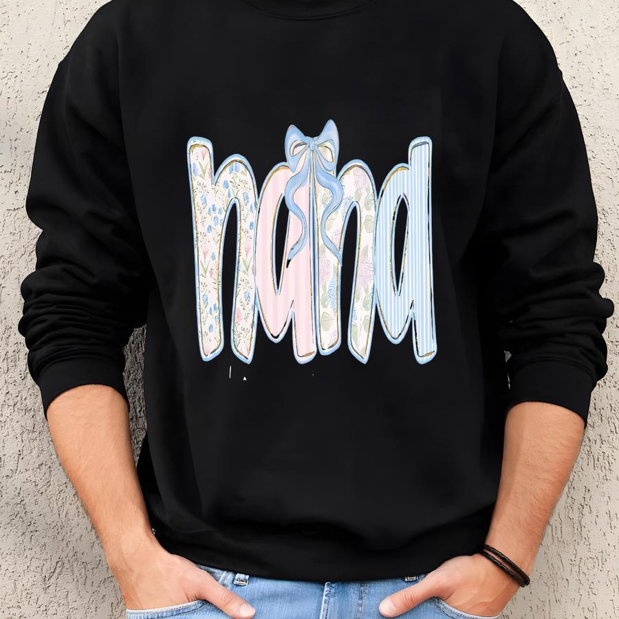 Custom Nana Sweatshirt, Gift For Nana, Personalized Nana Sweater, New Nana Gift, Grandkids Name Crewneck Sweatshirt