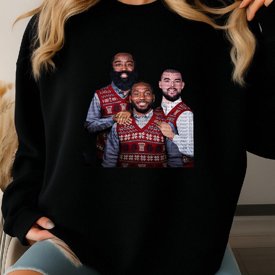 Kawhi Leonard James Harden Ivica Zubac Step Brothers Basketball Christmas Sweater Kawhi Leonard James Harden Shirt Zubac Shirt Lac Tee Sweatshirt