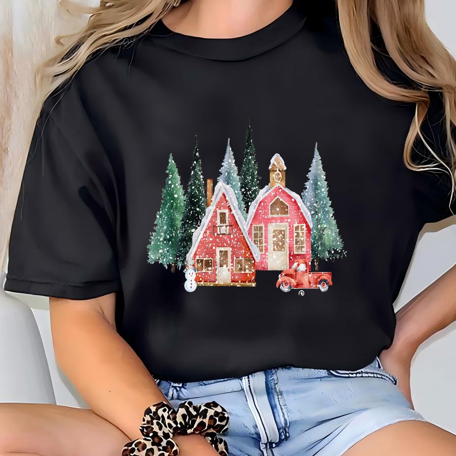 Winter Wonderland Happy Merry Christmas Sweatshirt, Christmas Hoodie, Winter Gift, Family Winter Shirt, Winter Crewneck, Winter Lover Shirt T-shirt