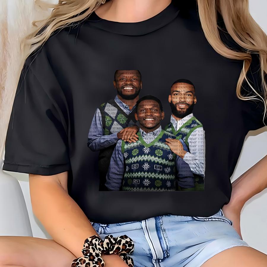 Anthony Edwards Rudy Gobert Julius Randle Step Brothers Christmas Sweater Anthony Edwards Shirt Naz Reid Tee, Tee Basketball T-shirt